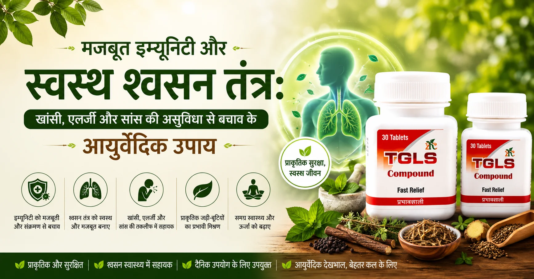 मजबूत इम्यूनिटी और स्वस्थ श्वसन तंत्र: खांसी, एलर्जी और सांस की असुविधा से बचाव के आयुर्वेदिक उपाय