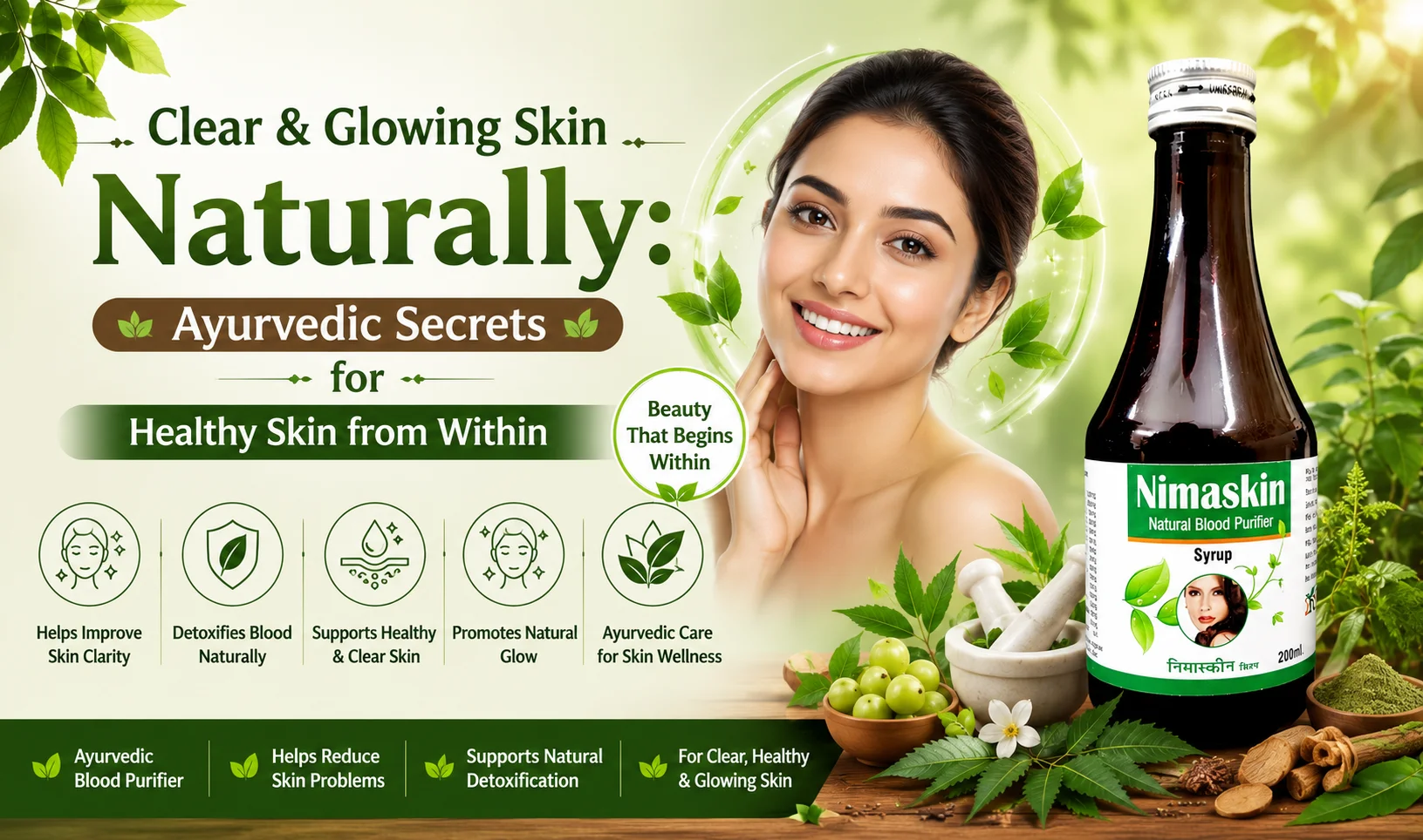 Clear & Glowing Skin Naturally: Ayurvedic Secrets for Healthy Skin from Within