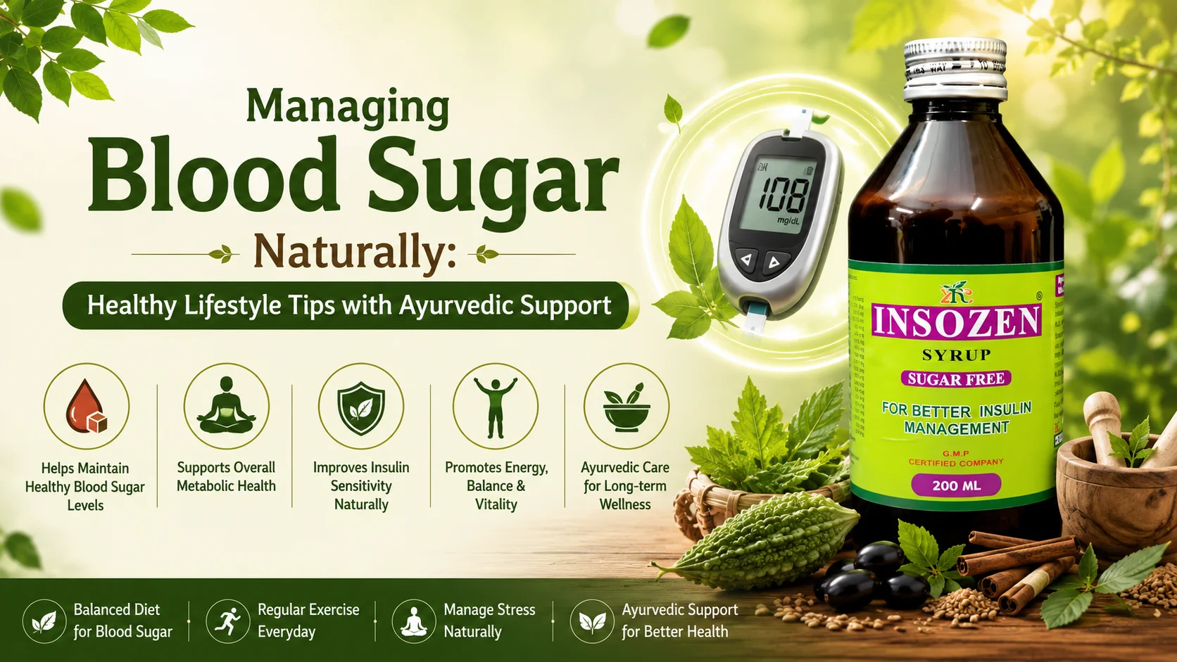 Managing Blood Sugar Naturally: Healthy Lifestyle Tips with Ayurvedic Support