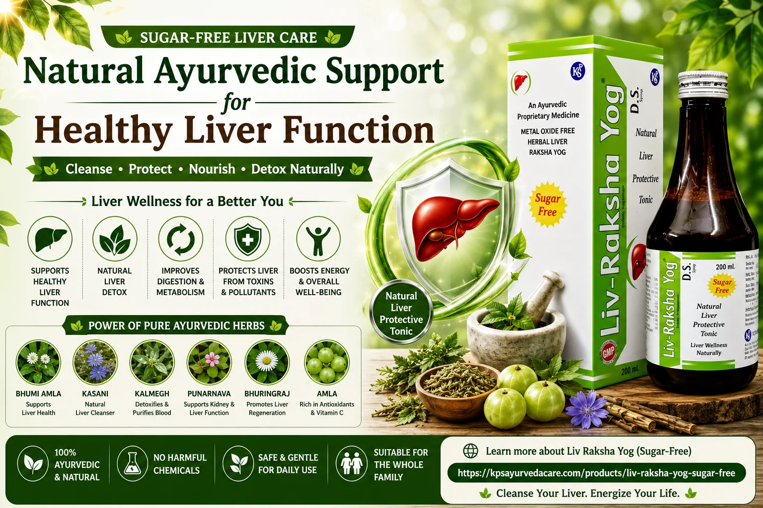 Sugar-Free Liver Care: Natural Ayurvedic Support for Healthy Liver Function