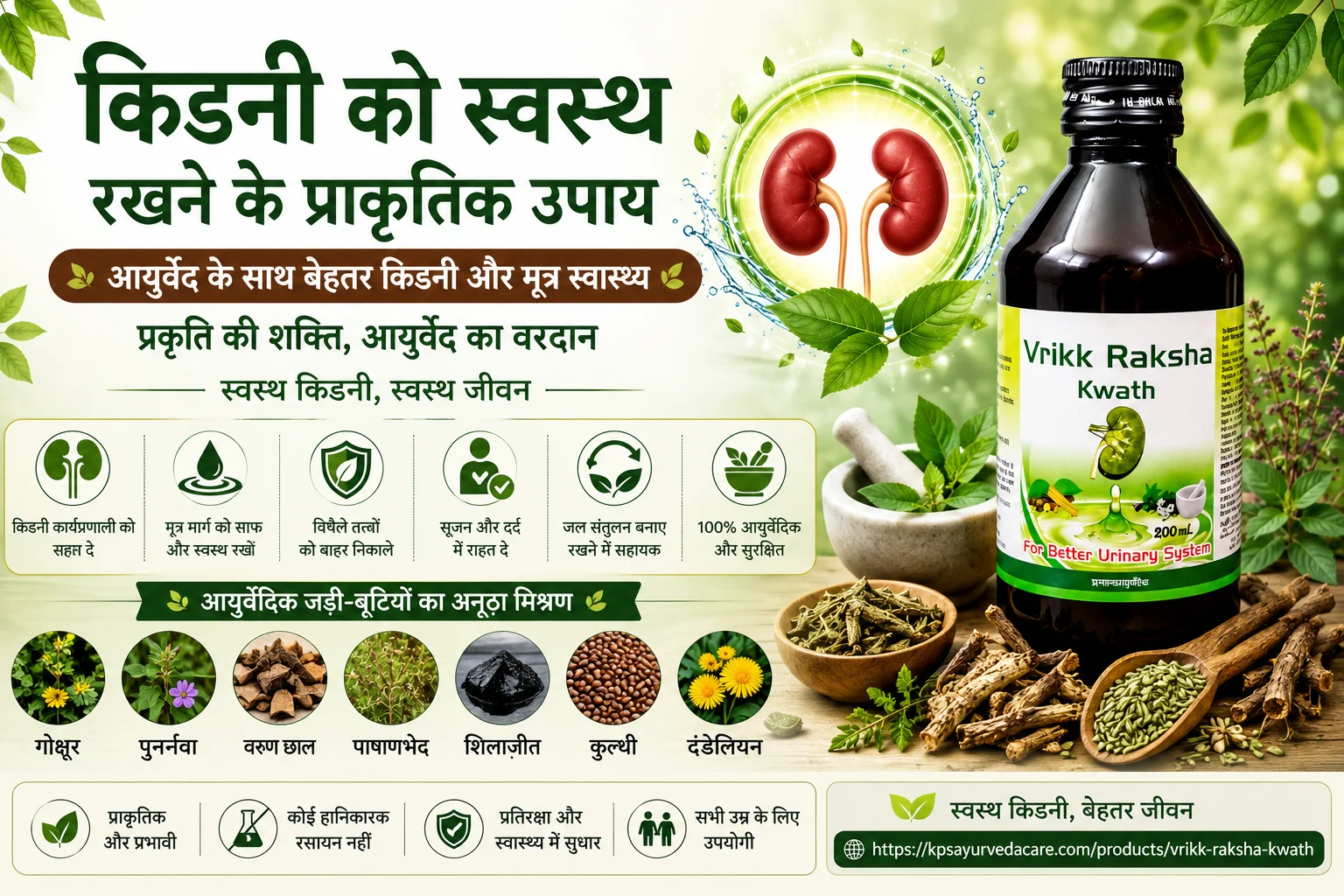 किडनी को स्वस्थ रखने के प्राकृतिक उपाय: आयुर्वेद के साथ बेहतर किडनी और मूत्र स्वास्थ्य