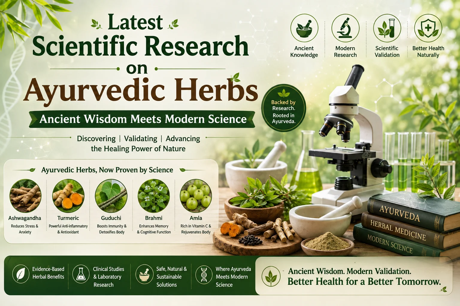 Latest Scientific Research on Ayurvedic Herbs: Ancient Wisdom Meets Modern Science